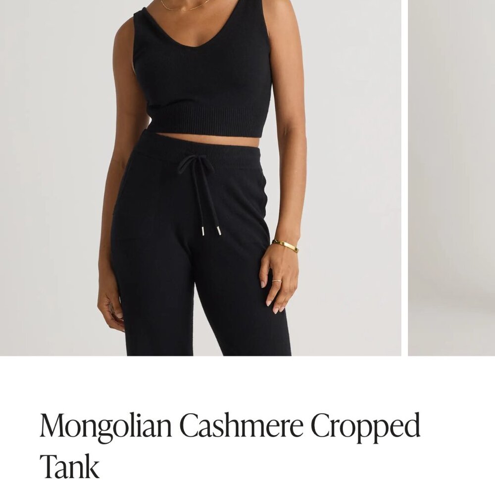 Quince Mongolian Cashmere Cropped Tank